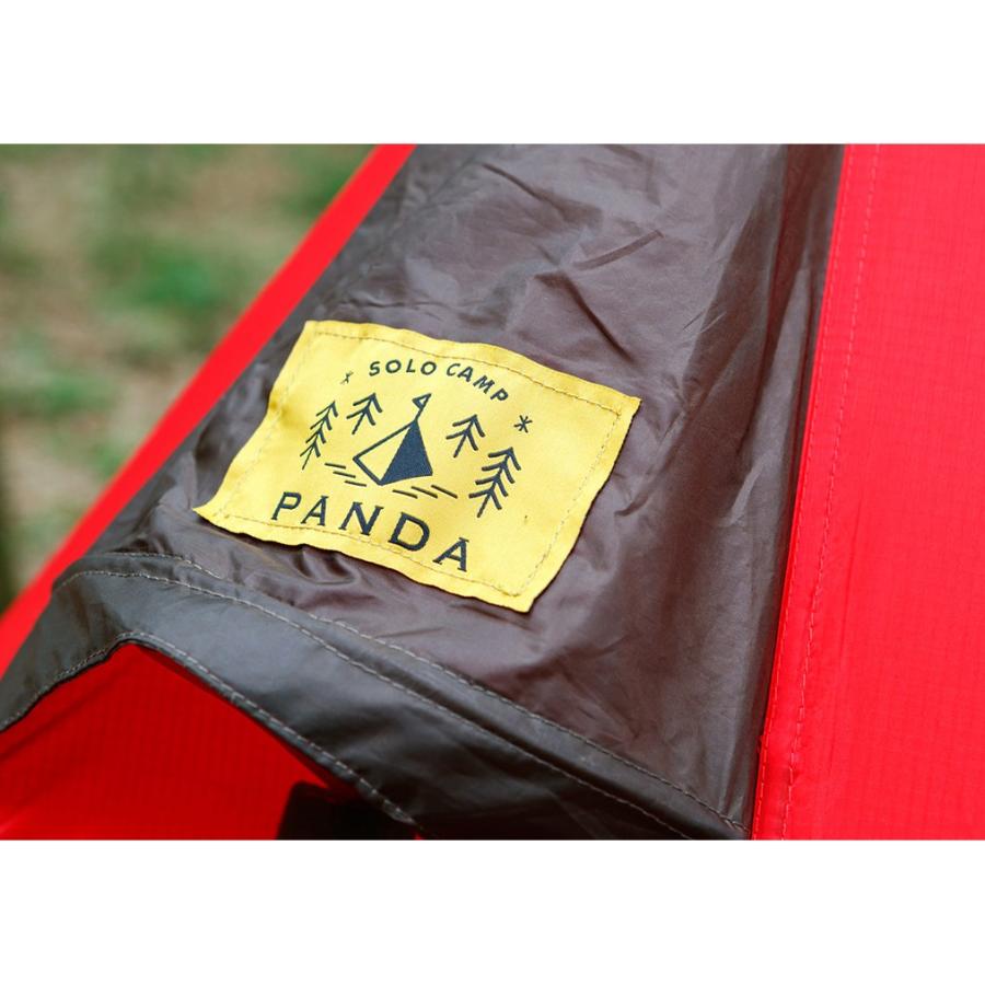 【廃番特価】テンマクデザイン　パンダ レッド【ワンポールテント】（CAMPANDA×tent-Mark DESIGNS）｜wild1｜07