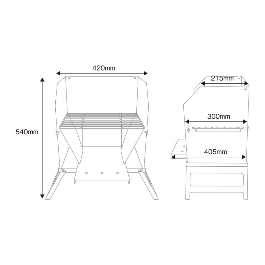 テンマクデザイン（tent-Mark DESIGNS） 公式 焚火グリル”とん火