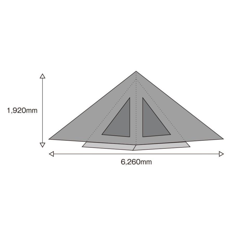 テンマクデザイン　サーカスTC DX専用 窓付きフロントフラップ【ダックグリーン】（tent-Mark DESIGNS）【オプション品】｜wild1｜06