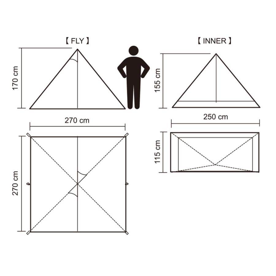 【廃番特価】テンマクデザイン　パンダTC プラス （tent-Mark DESIGNS）｜wild1｜14