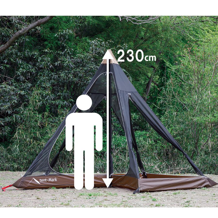 【廃番特価】テンマクデザイン　サーカス メッシュインナー セット4/5　ソロ【オプション品】（tent-Mark DESIGNS）｜wild1｜04