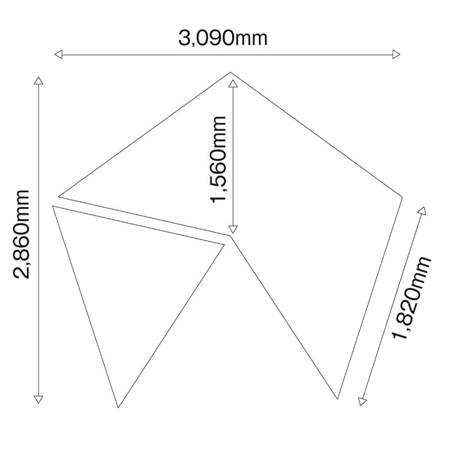 【廃番特価】テンマクデザイン　サーカス　インナーマット 4/5　ソロ【オプション品】（tent-Mark DESIGNS）｜wild1｜03