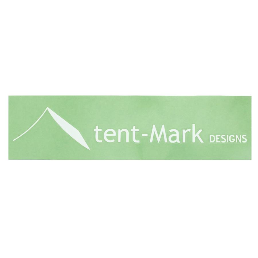 テンマクデザイン　カッティング ステッカー ホワイト 【Ｍ】（tent-Mark DESIGNS）｜wild1