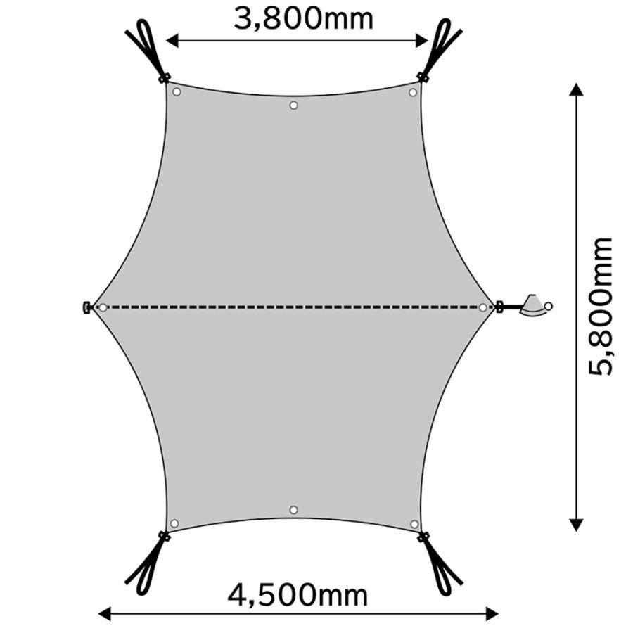 テンマクデザイン　焚火タープTCマルチコネクトヘキサ（tent-Mark DESIGNS）｜wild1｜06