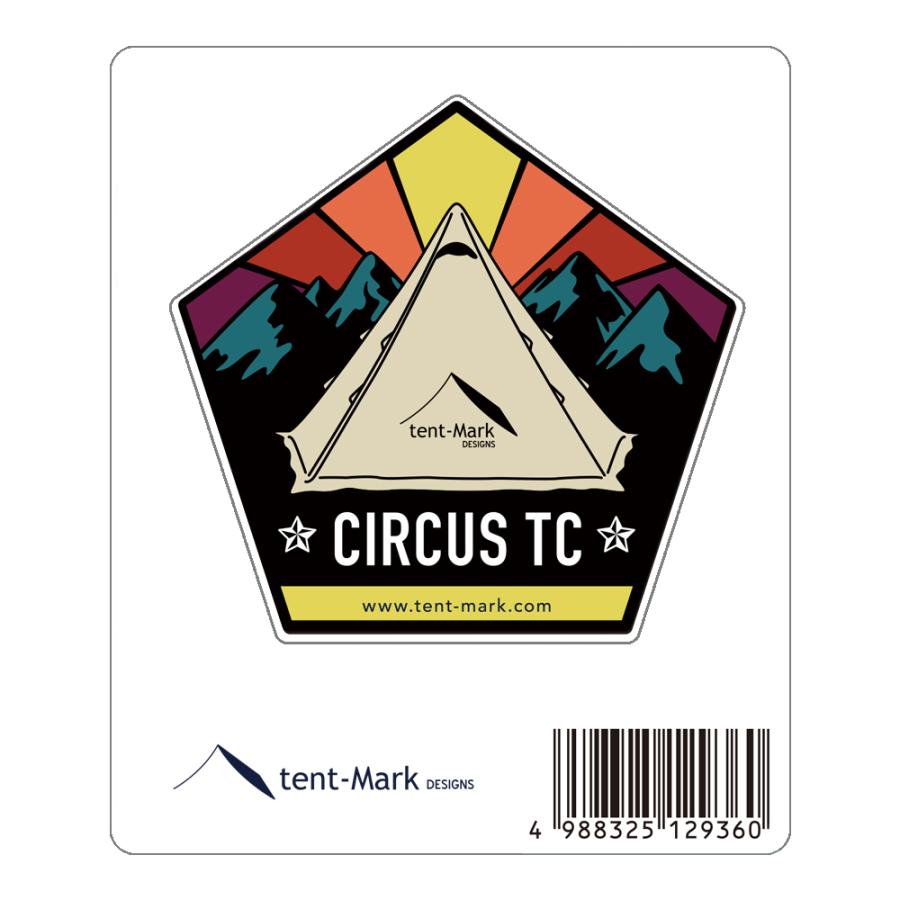 テンマクデザイン ステッカー【サーカスTC カラー】(tent-Mark DESIGNS) :4988325129360:WILD-1 通販 テンマクデザイン アクセサリーカラビナ(tent-Mark DESIGNS)