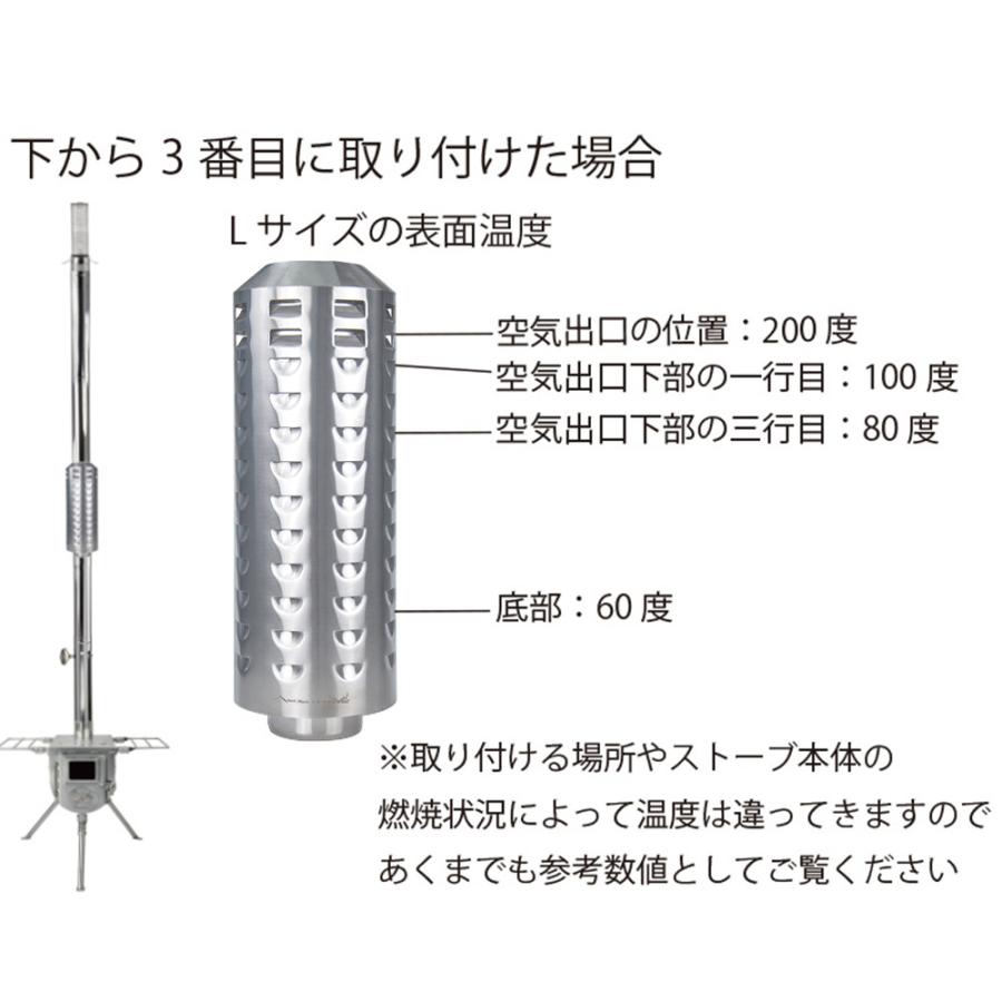 テンマクデザイン（tent-Mark DESIGNS） ウッドストーブ【L】用 三重