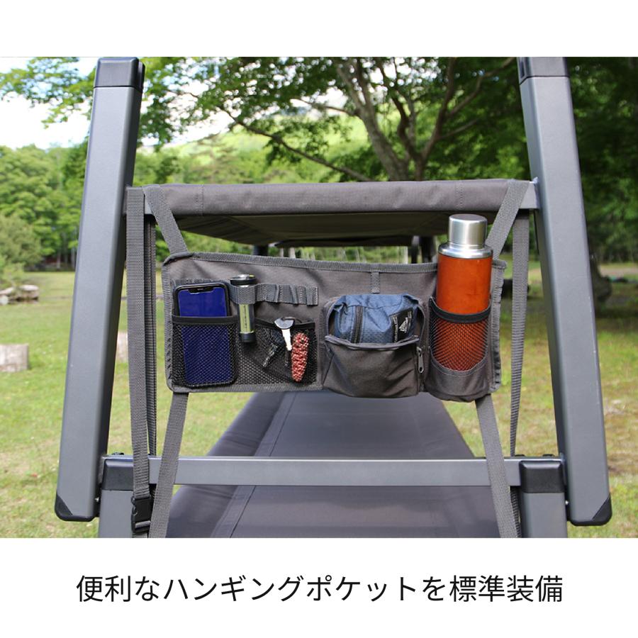 キャンプ用コット(Quaiz グレー)中古品 美品 クオルツ Qualz イージーキャンパー テントコット テント コット