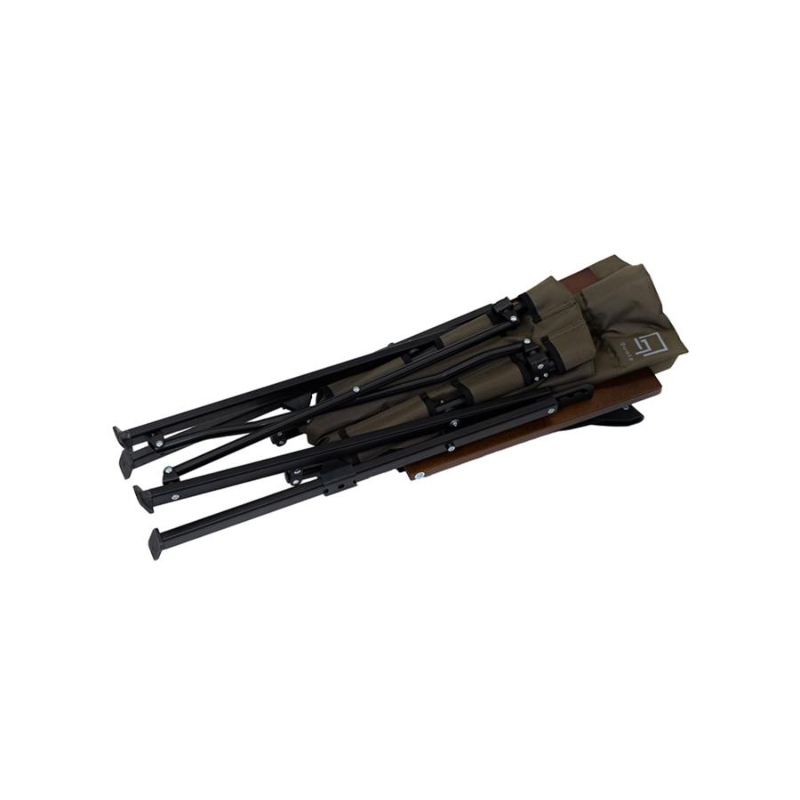Qualz クオルツ アルミリクライニングチェア オリーブ QPRC359 Qualz