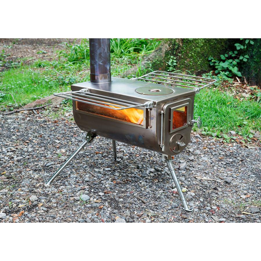 ウッドストーブサイドヴューMサイズ ケース付き2点セット｜tent-Mark