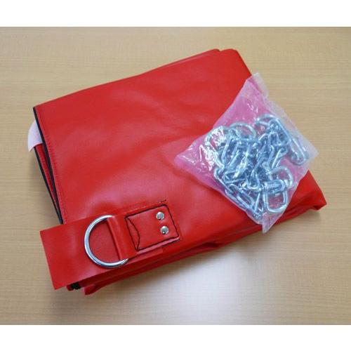 サンドバッグ（PVC） Φ40X130cm 赤（中身なし） / 自宅 中身 筋トレ 重さ 送料無料 ボクシング キックボクシング