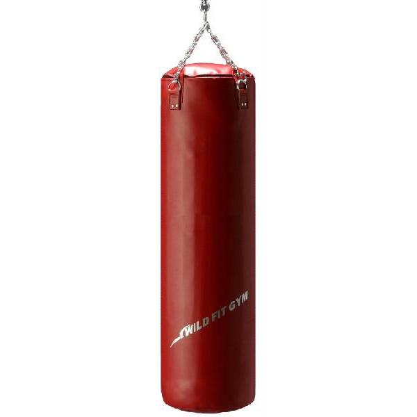 倒れない サンドバッグ 自宅をジムに ダイエット トレーニング エクササイズ 赤 WILD FIT（ワイルドフィット） サンドバッグ PVC Φ40X150cm 赤 代金