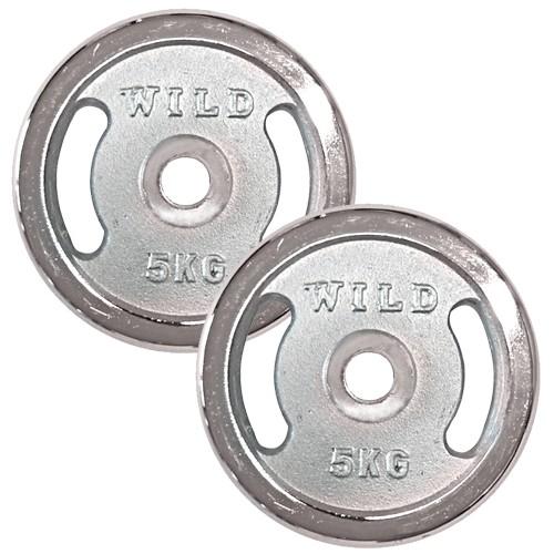 WILD FIT（ワイルドフィット） クローム プレート 5kg (2枚) 《返品
