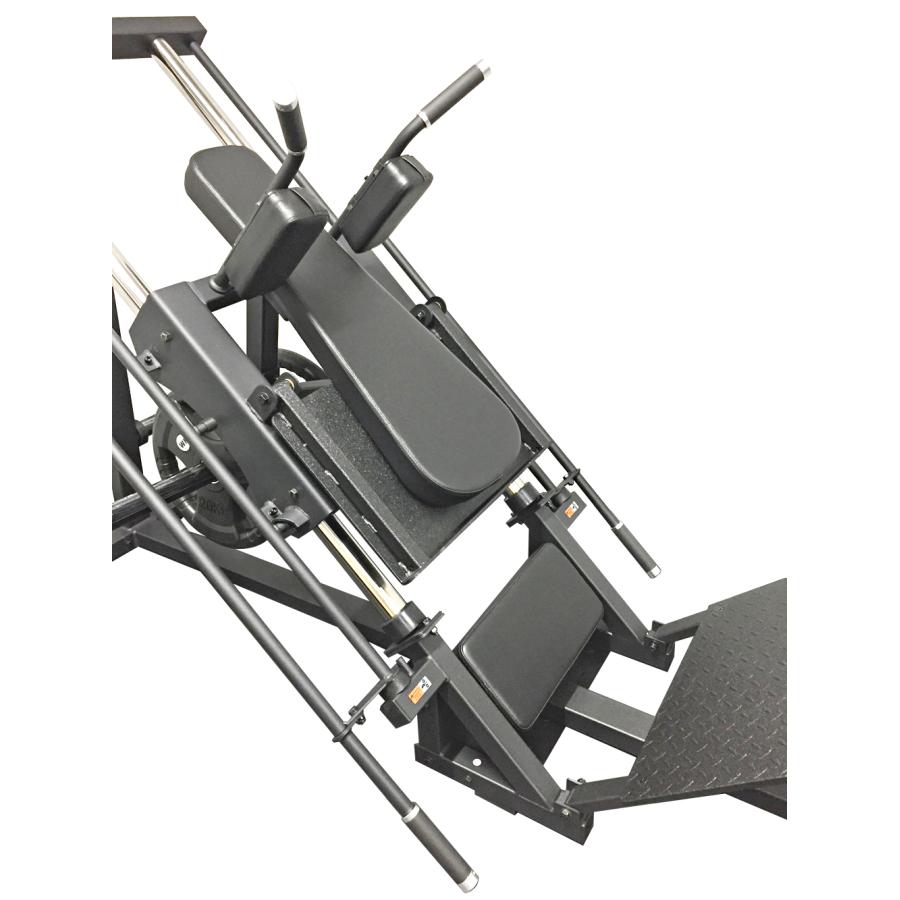 【訳あり品】 ハックスクワットレッグプレス / トレーニング器具 ジム 自宅 業務用 トレーニングベンチ スクワット レッグプレス ワイルドフィット 【J2356381672】(85800円)