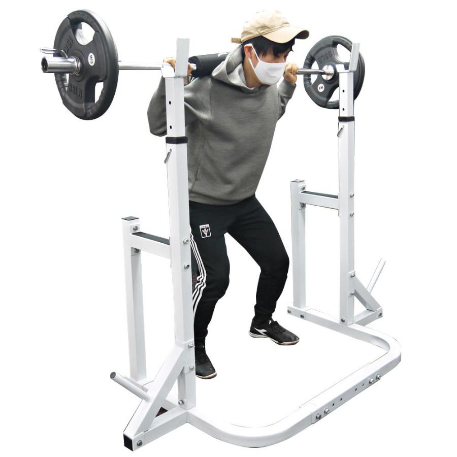 Newスクワットスタンド 横幅伸縮可 バーベル ベンチプレス 筋トレ トレーニング用品 胸筋 Y022 ワイルドフィット 通販 Yahoo ショッピング
