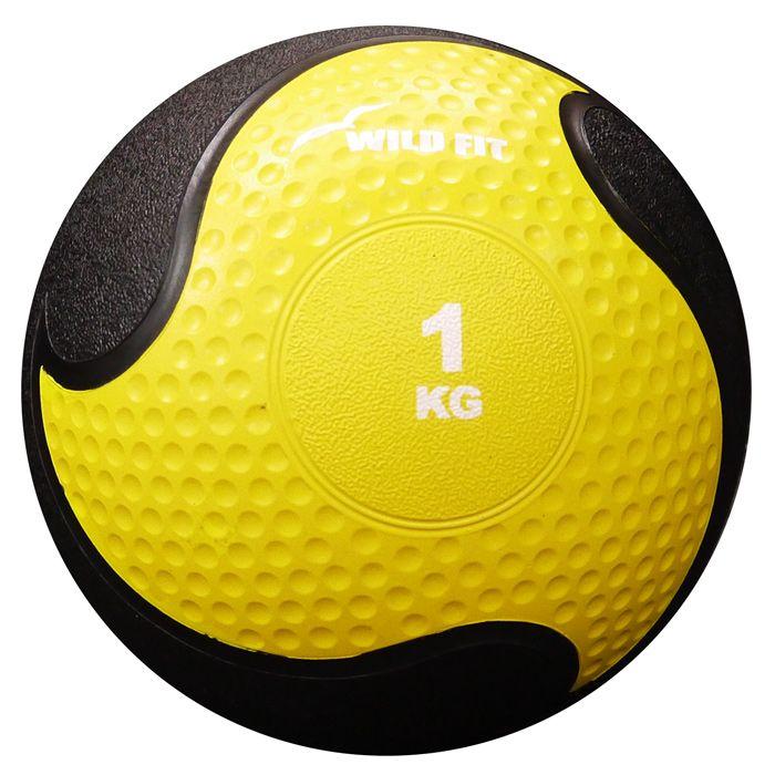 WILD FIT（ワイルドフィット） メディシンボール 黄 1kg 筋トレ