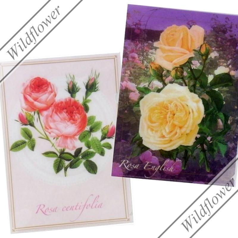 クリアファイル ローズ・薔薇柄　1枚入 ロイヤルアーデン/文房具 薔薇雑貨,猫雑貨,かわいい雑貨のワイルドフラワー | ROYAL ARDEN | 04