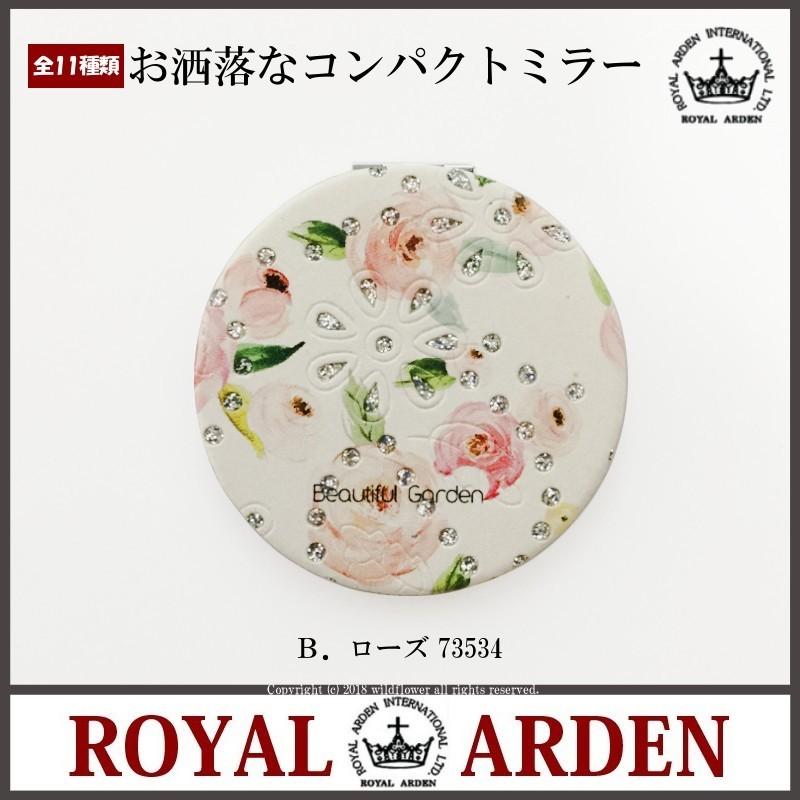 『ロイヤルコペンハーゲン』コンパクトミラー コンパクトミラー 手鏡 ローズ ラウンド おしゃれ 携帯用ミラー