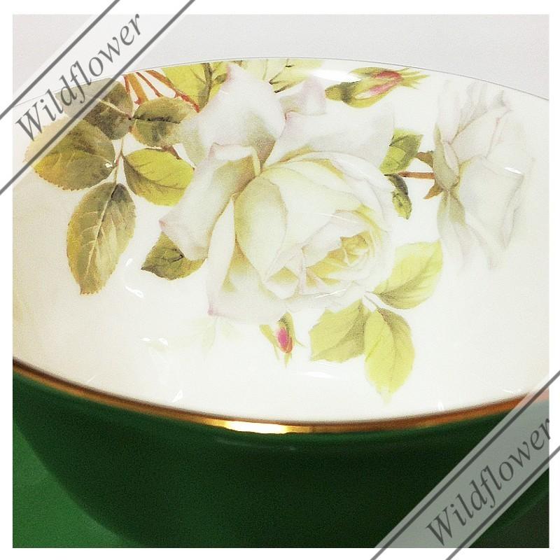 ロイヤルウースター　バラの花柄 スープカップ 2個セット　ロイヤルガーデン　レア ロイヤルウースター バラの花柄 スープカップ 2個セット