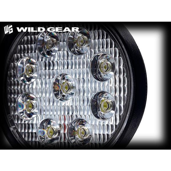 ワイルドギア　LED ワークライト 27W 1個 丸型5インチ 12V/24V兼用 集魚灯にも｜wildgear｜06