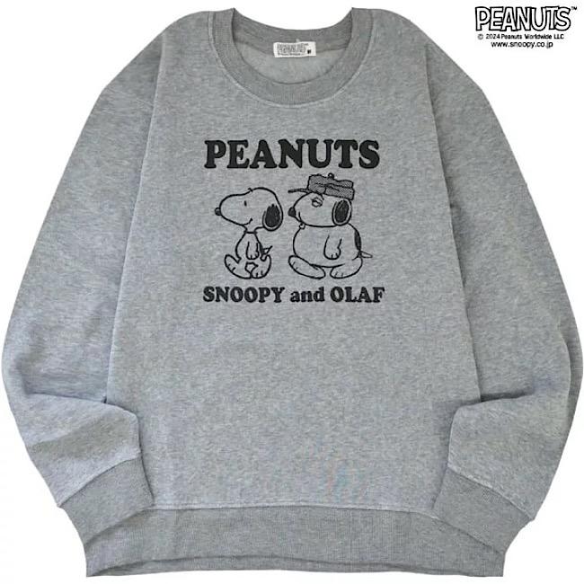 Snoopy 長袖 長ズボン 上下 セット ルームウェア 部屋着 裏起毛 オラフ