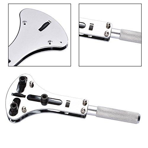 Zeigerの調整可能な時計のバックケースの取り外しオープナー大きな時計の電池交換を変更する修理サイズ変更ツールセットキット男性のための大きな時計 Zeigerの調整可能な時計のバックケースの取り外しオープナー大きな時計の電池交換を変更する修理サイズ変更ツールセットキット男性のための大きな時計