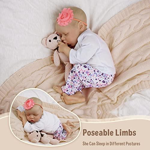 JIZHI等身大リボーンベビードール0-3ヶ月ベビーソフトボディリアリスティック生まれたばかりの赤ちゃん人形リアルライフベビードール3歳以上またはコレクシ JIZHI等身大リボーンベビードール0