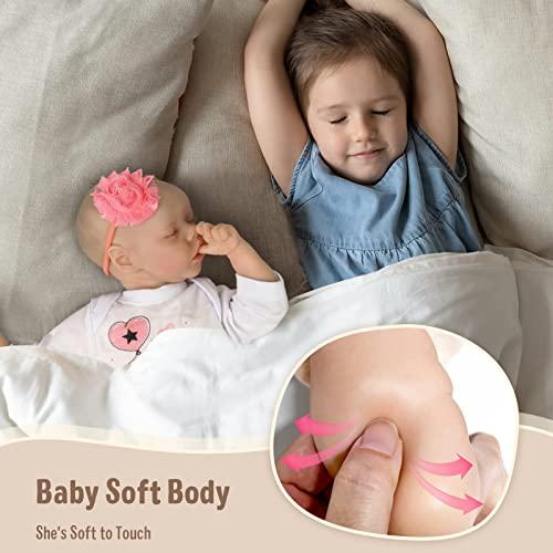 JIZHI等身大リボーンベビードール0-3ヶ月ベビーソフトボディリアリスティック生まれたばかりの赤ちゃん人形リアルライフベビードール3歳以上またはコレクシ JIZHI等身大リボーンベビードール0