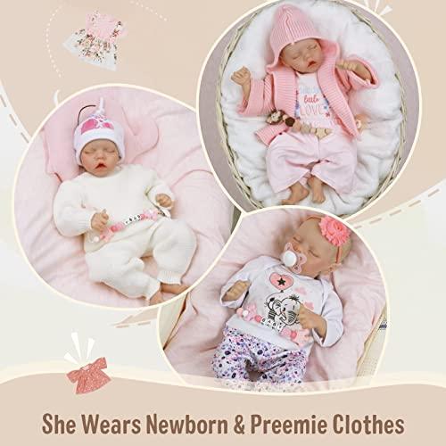 JIZHI等身大リボーンベビードール0-3ヶ月ベビーソフトボディリアリスティック生まれたばかりの赤ちゃん人形リアルライフベビードール3歳以上またはコレクシ JIZHI等身大リボーンベビードール0