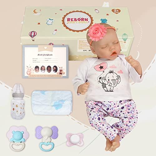 JIZHI等身大リボーンベビードール0-3ヶ月ベビーソフトボディリアリスティック生まれたばかりの赤ちゃん人形リアルライフベビードール3歳以上またはコレクシ JIZHI等身大リボーンベビードール0