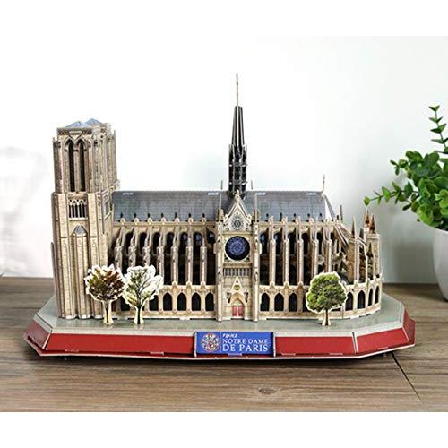 【訳あり・新品】 SDBRKYH建築パズルモデルノートルダム大聖堂3 D組み立てパズル彫刻装飾立体手芸玩具ライト付 【FKP7875939728】(28678円)