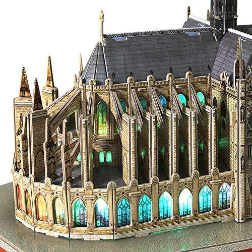 【訳あり・新品】 SDBRKYH建築パズルモデルノートルダム大聖堂3 D組み立てパズル彫刻装飾立体手芸玩具ライト付 【FKP7875939728】(28678円)