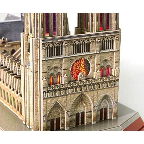 【訳あり・新品】 SDBRKYH建築パズルモデルノートルダム大聖堂3 D組み立てパズル彫刻装飾立体手芸玩具ライト付 【FKP7875939728】(28678円)