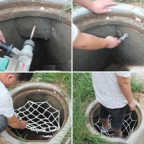 GZHENHロープネットマンホールネット丸型落下防止ネット下水安全対策強力耐力強力耐久カスタマイズ可能(カラー:ホワイト10 cm、サイズ:2×2 m) cm GZHENHロープネットマンホールネット丸型落下防止ネット下水安全対策強力耐力強力耐久カスタマイズ可能 カラー ホワイト10 サイズ 2×2