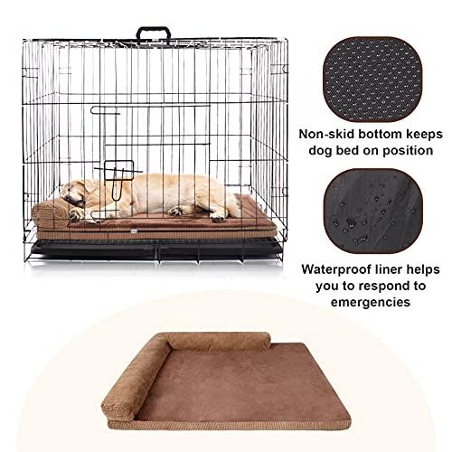 GAPZER大型整形外科用ドッグベッド大型犬用-防水フォームドッグベッドソファ (取り外し可能な洗えるカバー付き) ××××カーペットベッド (防水裏地付き) GAPZER大型整形外科用ドッグベッド大型犬用 防水フォームドッグベッドソファ 取り外し可能な洗えるカバー付き ××××カーペットベッド 防水裏地付き