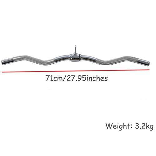 マルチボディビル用ケーブルアタッチメントバープログリップ回転カールバートライセッププレスダウンバーLATプルダウンバーハンドルケーブルマシン強度トレ 