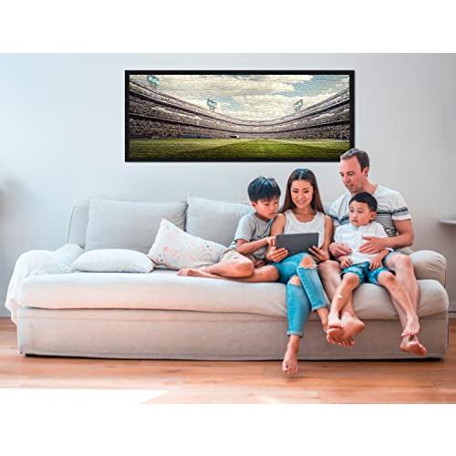 ジグソーパズル用ポスターPalooza 20x27フレーム-木製マット付き黒パズルフレーム (白) 20x27インチサイズのパズルを表示するために作られたUVアクリルと吊 ジグソーパズル用ポスターPalooza 20x27フレーム 木製マット付き黒パズルフレーム 白