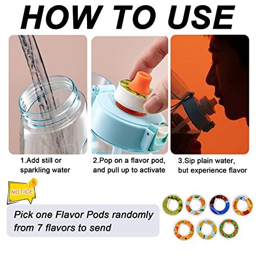 フルーツの香りウォーターボトル、エアアップ用ポータブル香りウォーターカップ新フレーバーポッド、屋外でのバースデーギフトに適したスポーツウォーターカ フルーツの香りウォーターボトル エアアップ用ポータブル香りウォーターカップ新フレーバーポッド