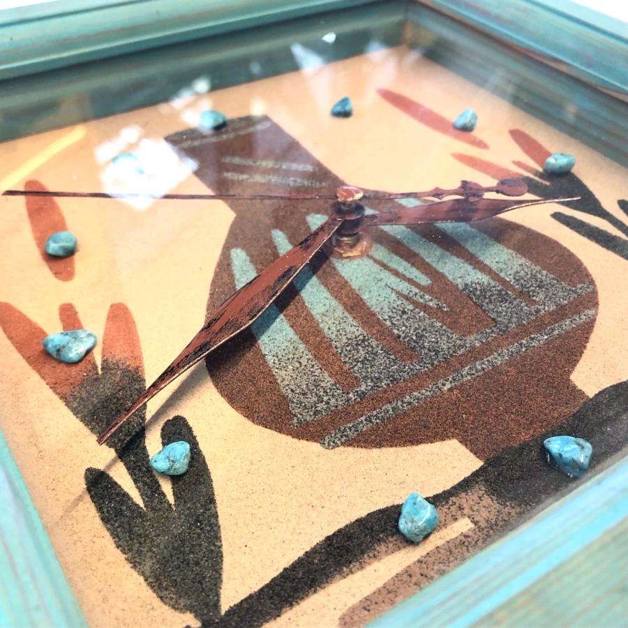 ナバホ インディアン ネイティブアメリカン ターコイズ サンドペイント