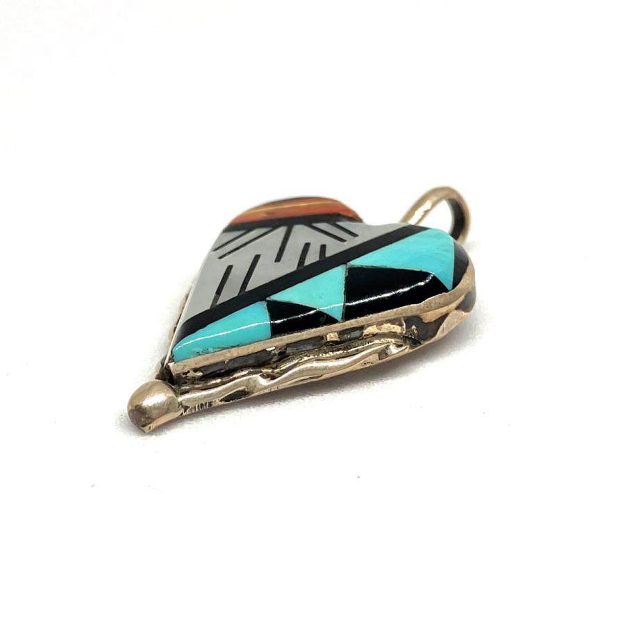 ズニ族 インディアンジュエリー ペンダント シルバー シルバー