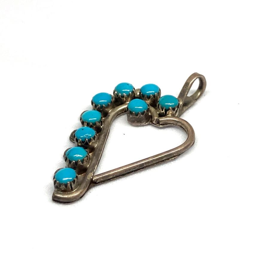 ズニ族 インディアンジュエリー ペンダント シルバー シルバー