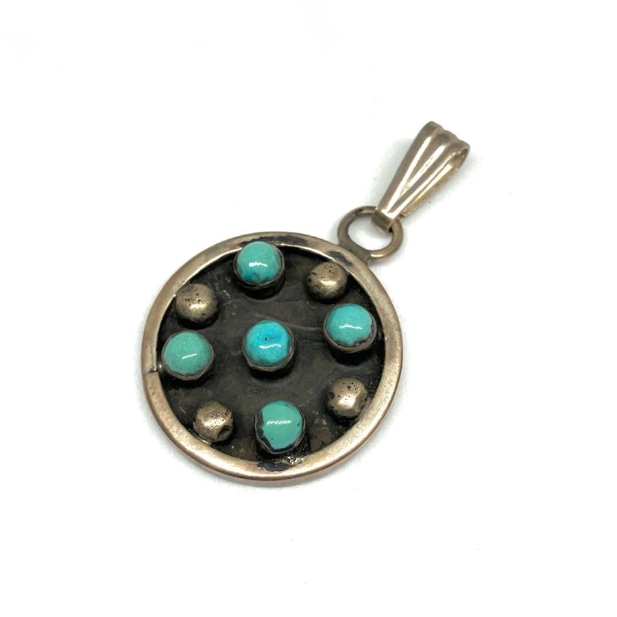 ズニ族 インディアンジュエリー ペンダント シルバー シルバー