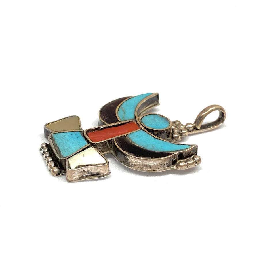 ズニ族 インディアンジュエリー ペンダント シルバー シルバー