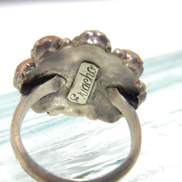 シルバー　リング　インディアンジュエリー シルバーリング インディアンジュエリー フェザー シルバー925