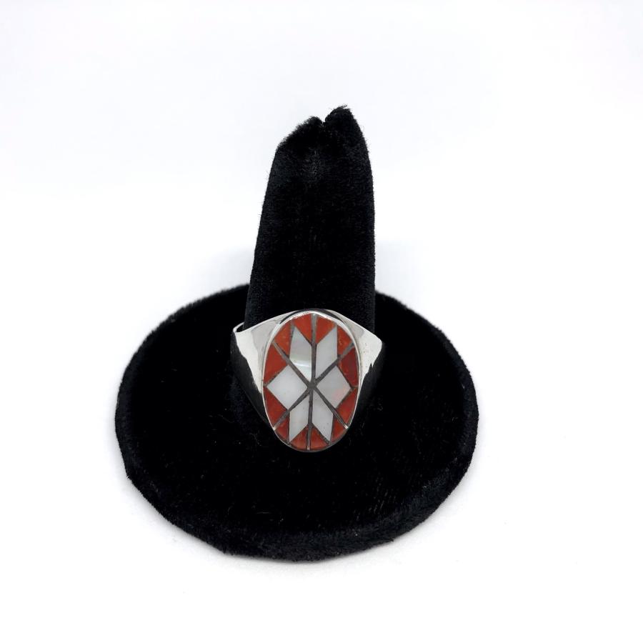 シルバー　リング　インディアンジュエリー シルバーリング インディアンジュエリー フェザー シルバー925