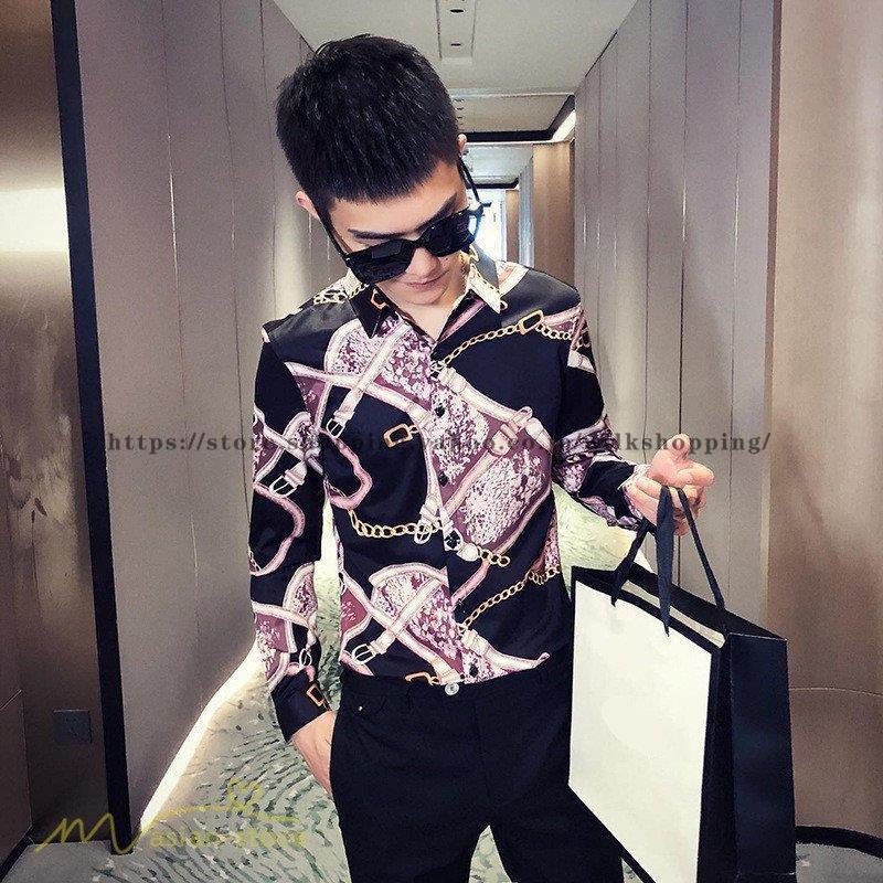 シャツ メンズ 長袖 秋物 開襟 メンズスタイル カジュアル お出かけ 着痩せ メンズシャツ 細身 着こなし 大きいサイズ ファッション 秋新作 おしゃれ 満点の