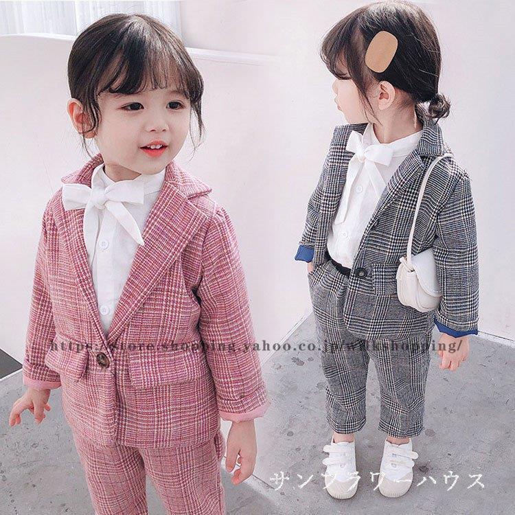 女の子 パンツスーツ 卒業式 コート 上下2点セット 韓国 大きいサイズ 子供スーツ 小学生 発表会 入園式 卒園式 入学式 ジュニア フォーマル チェック スーツ スーツ ブレザー 楽天最安値に挑戦 Themtransit Com