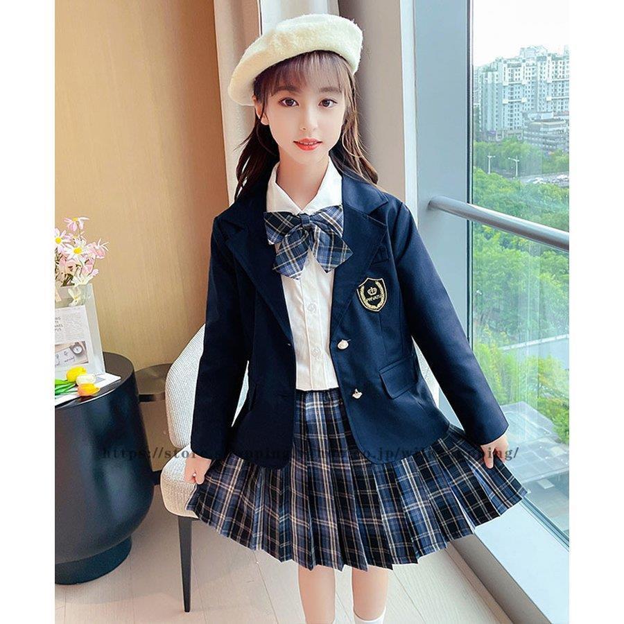 卒業式 スカートスーツ 女の子 スーツ 卒業式 4点セット 韓国 入学式  