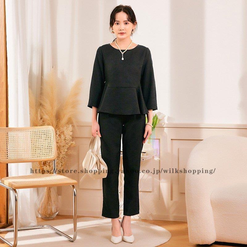 セットアップ パンツスーツ レディース 上下セット 結婚式 フォーマル