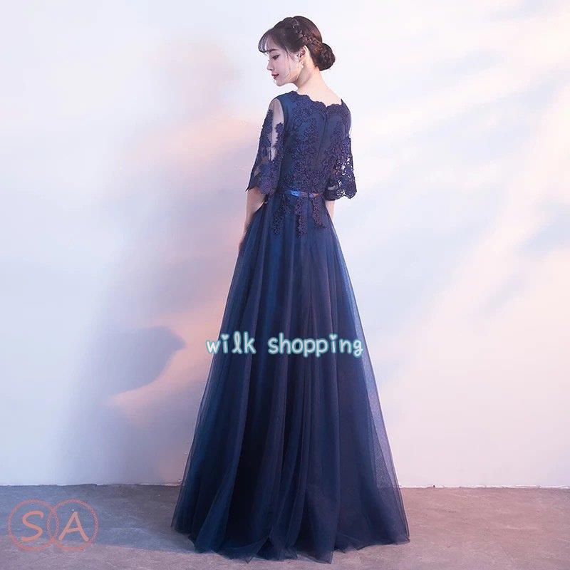 ロングドレス 演奏会 結婚式 ドレス チュール レース マキシ丈 パーティードレス フォーマル パーティドレス ピアノ 発表会 二次会 ウェディング 花嫁 | ブランド登録なし | 02