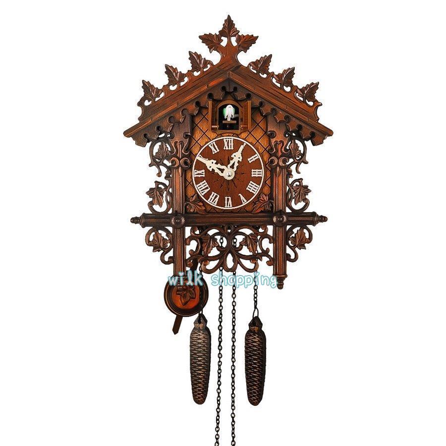 掛け時計 鳩時計 おしゃれ 北欧 カッコウ 本格 本格ふいご式 木製 カッコークロック ハウス型｜wilkshopping｜03